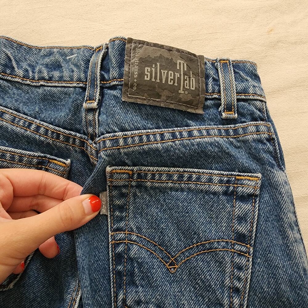 Vintage Levi's Flared Butterfly Jeans kids 7 - Picture 5 of 10